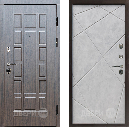 Входная металлическая Дверь Престиж Престиж Лучи Бетон светлый в Котельниках