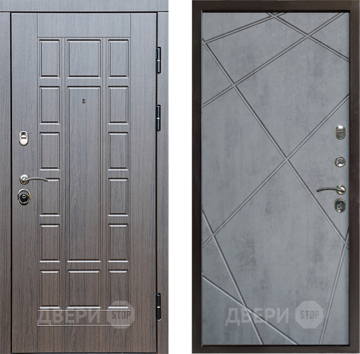 Входная металлическая Дверь Престиж Престиж Лучи Бетон темный в Котельниках