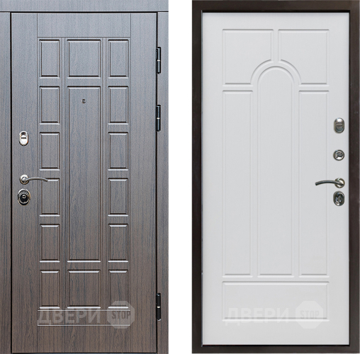 Входная металлическая Дверь Престиж Престиж Арка Белое дерево в Котельниках