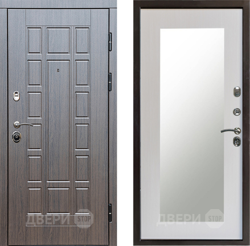 Входная металлическая Дверь Престиж Престиж Зеркло Пастораль Лиственница белая в Котельниках