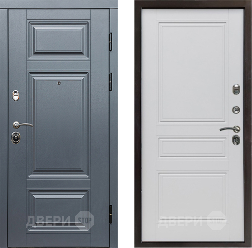 Входная металлическая Дверь Престиж Премиум Классика Белый матовый в Котельниках