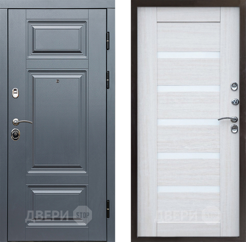 Входная металлическая Дверь Престиж Премиум Царга Лиственница белая в Котельниках