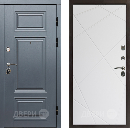 Дверь Престиж Премиум Лучи Бетон белый в Котельниках