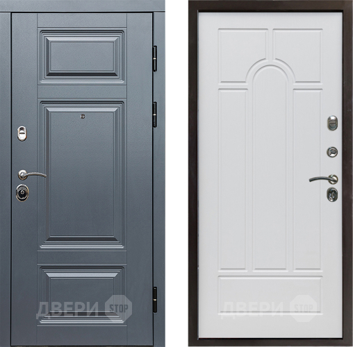 Входная металлическая Дверь Престиж Премиум Арка Белое дерево в Котельниках