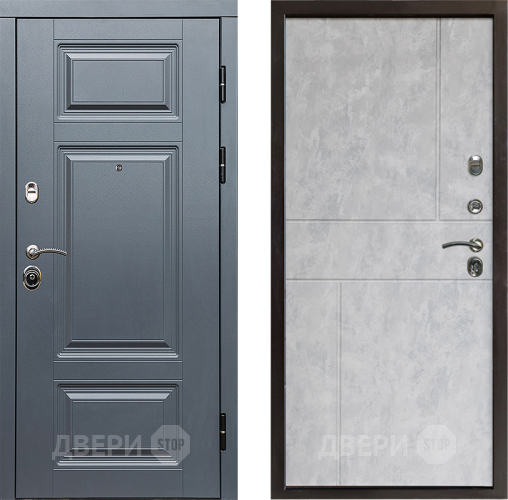 Входная металлическая Дверь Престиж Премиум Горизонт Бетон светлый в Котельниках