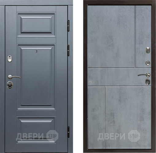 Входная металлическая Дверь Престиж Премиум Горизонт Бетон темный в Котельниках