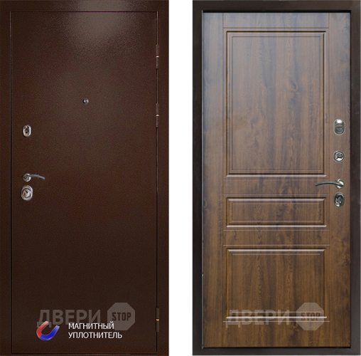 Входная металлическая Дверь Престиж Медь Классика Дуб в Котельниках