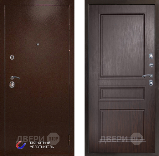 Входная металлическая Дверь Престиж Медь Классика Венге в Котельниках