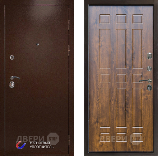 Входная металлическая Дверь Престиж Медь Спарта Дуб в Котельниках
