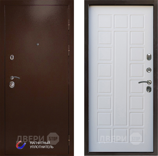 Входная металлическая Дверь Престиж Медь Престиж Белое дерево в Котельниках