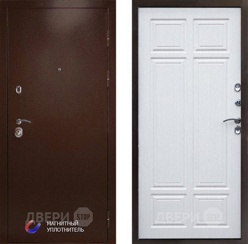 Входная металлическая Дверь Престиж Медь Премиум Лиственница белая в Котельниках
