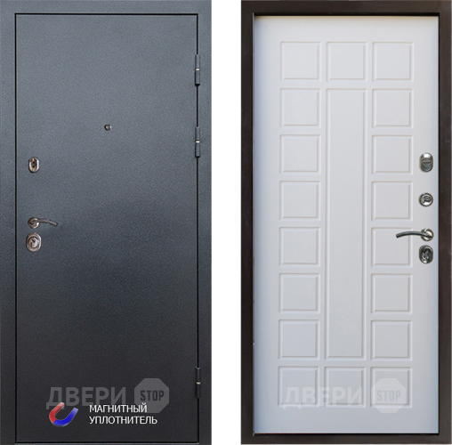 Входная металлическая Дверь Престиж Графит Престиж Белое дерево в Котельниках