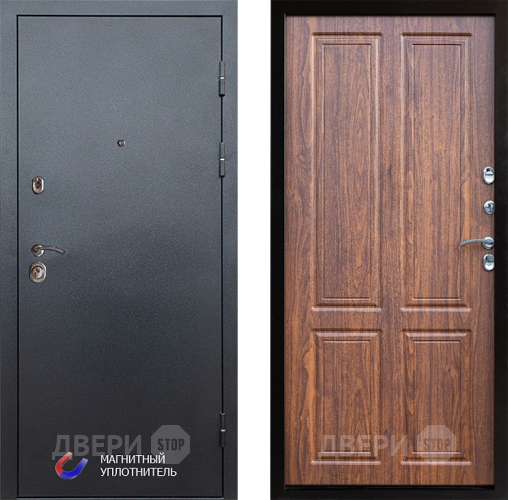 Входная металлическая Дверь Престиж Графит Премиум Орех светлый в Котельниках
