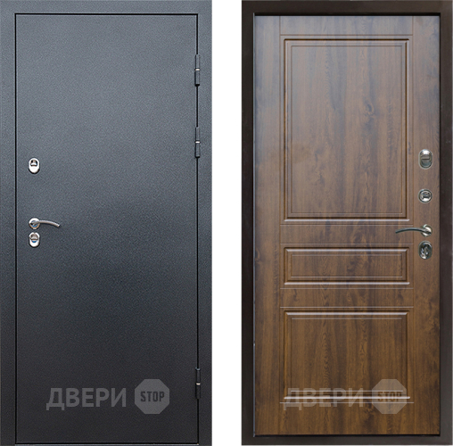 Входная металлическая Дверь Престиж TERMO с терморазрывом Снегирь Серебро Классика Дуб в Котельниках