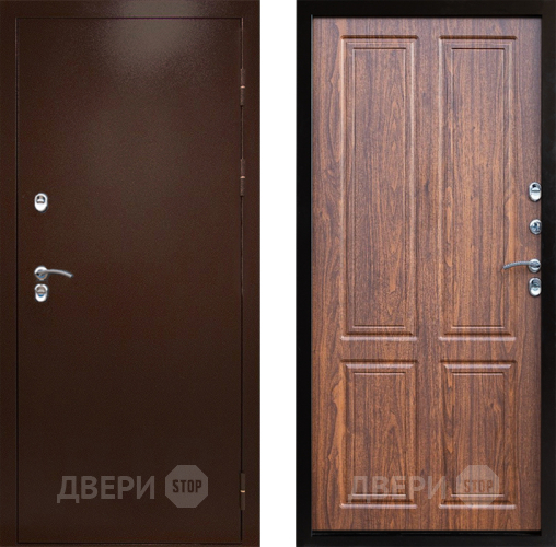 Входная металлическая Дверь Престиж TERMO с терморазрывом Снегирь Медь Премиум Орех светлый в Котельниках