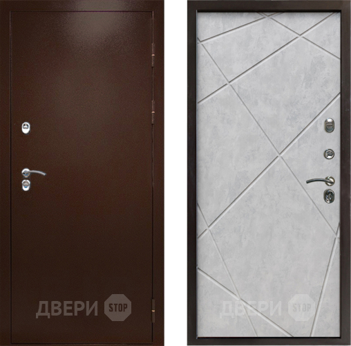 Входная металлическая Дверь Престиж TERMO с терморазрывом Снегирь Медь Лучи Бетон светлый в Котельниках