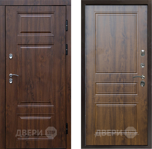 Входная металлическая Дверь Престиж TERMO с терморазрывом Премиум Орех Классика Дуб в Котельниках