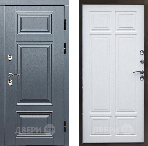 Входная металлическая Дверь Престиж TERMO с терморазрывом Премиум Грэй Премиум Лиственница белая в Котельниках