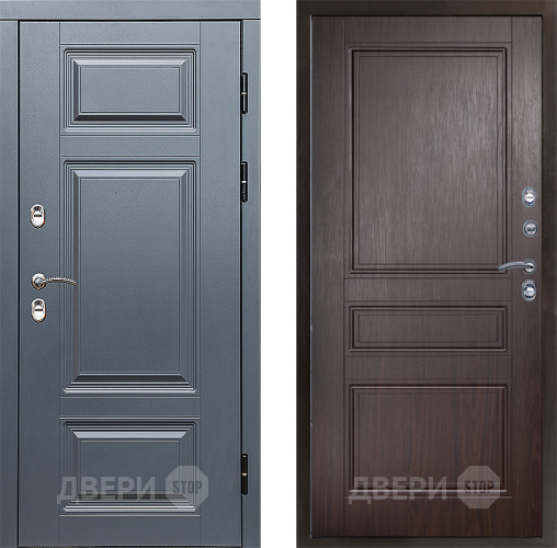 Входная металлическая Дверь Престиж TERMO с терморазрывом Премиум Грэй Классика Венге в Котельниках