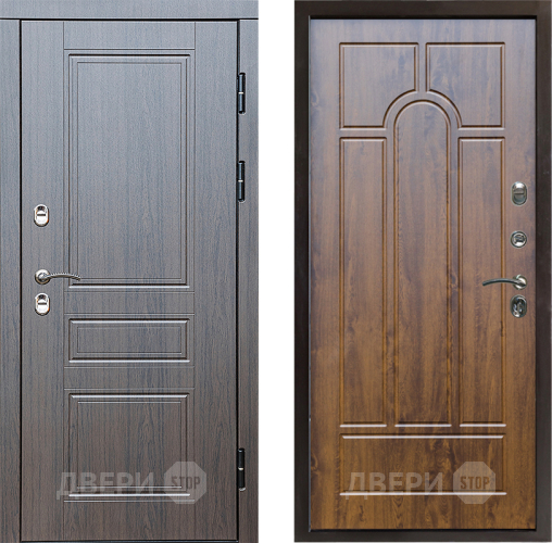 Входная металлическая Дверь Престиж TERMO с терморазрывом Классика Арка Дуб в Котельниках