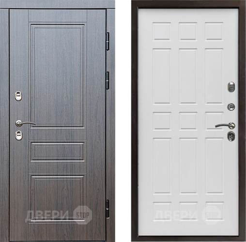 Входная металлическая Дверь Престиж TERMO с терморазрывом Классика Спарта Белое дерево в Котельниках