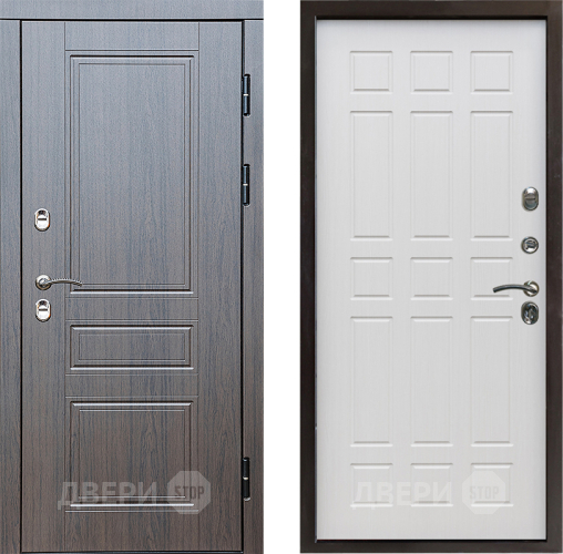 Входная металлическая Дверь Престиж TERMO с терморазрывом Классика Спарта Лиственница белая в Котельниках