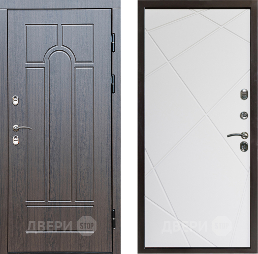 Входная металлическая Дверь Престиж TERMO с терморазрывом Арка Лучи Бетон светлый в Котельниках