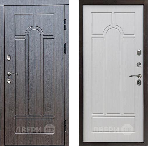 Входная металлическая Дверь Престиж TERMO с терморазрывом Арка Арка Лиственница белая в Котельниках