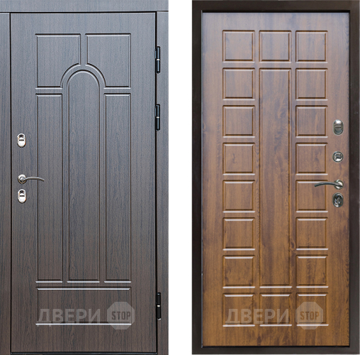 Входная металлическая Дверь Престиж TERMO с терморазрывом Арка Престиж Дуб в Котельниках