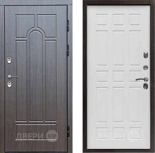 Входная металлическая Дверь Престиж TERMO с терморазрывом Арка Спарта Белое дерево в Котельниках