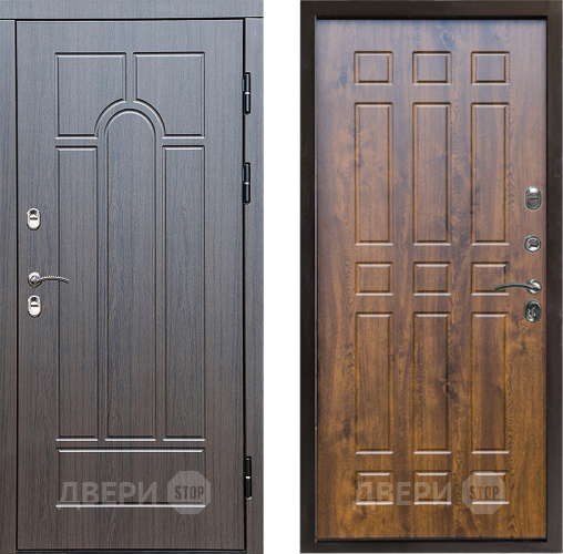 Входная металлическая Дверь Престиж TERMO с терморазрывом Арка Спарта Дуб в Котельниках
