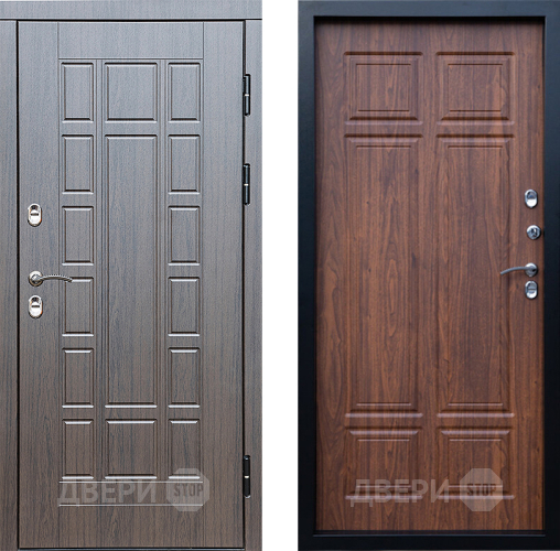 Входная металлическая Дверь Престиж TERMO с терморазрывом Престиж Премиум Орех темный в Котельниках