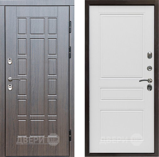 Входная металлическая Дверь Престиж TERMO с терморазрывом Престиж Классика Лиственница белая в Котельниках