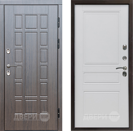 Входная металлическая Дверь Престиж TERMO с терморазрывом Престиж Классика Белый матовый в Котельниках