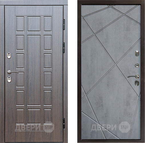 Входная металлическая Дверь Престиж TERMO с терморазрывом Престиж Лучи Бетон темный в Котельниках