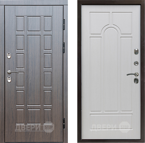 Входная металлическая Дверь Престиж TERMO с терморазрывом Престиж Арка Лиственница белая в Котельниках