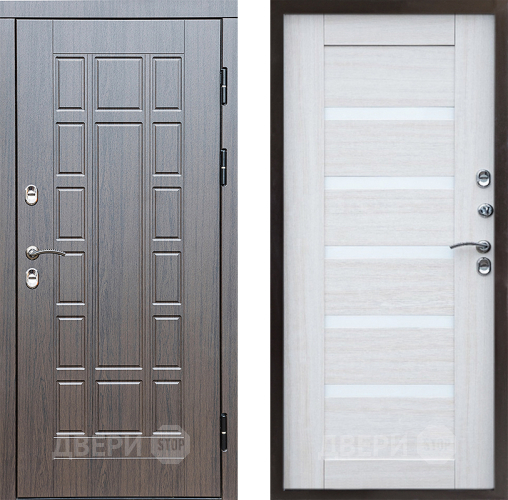 Входная металлическая Дверь Престиж TERMO с терморазрывом Престиж Царга Лиственница белая в Котельниках