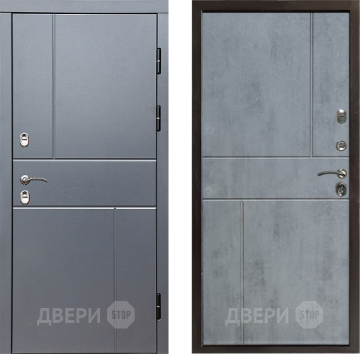 Входная металлическая Дверь Престиж TERMO с терморазрывом Горизонт Грэй Горизонт Бетон темный в Котельниках