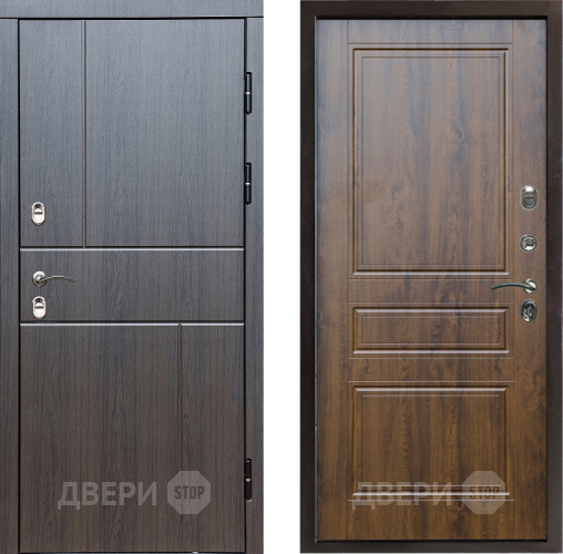 Входная металлическая Дверь Престиж TERMO с терморазрывом Горизонт Венге Классика Дуб в Котельниках