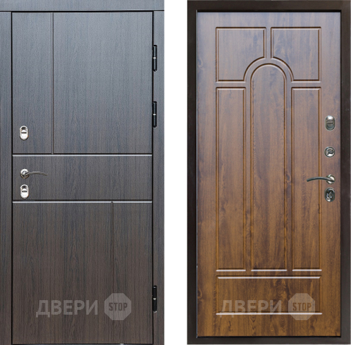 Входная металлическая Дверь Престиж TERMO с терморазрывом Горизонт Венге Арка Дуб в Котельниках