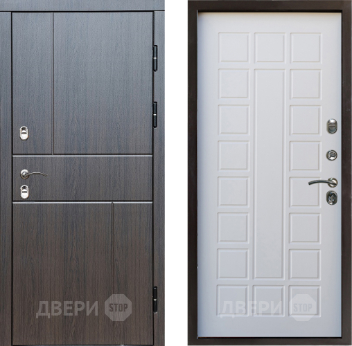 Входная металлическая Дверь Престиж TERMO с терморазрывом Горизонт Венге Престиж Белое дерево в Котельниках