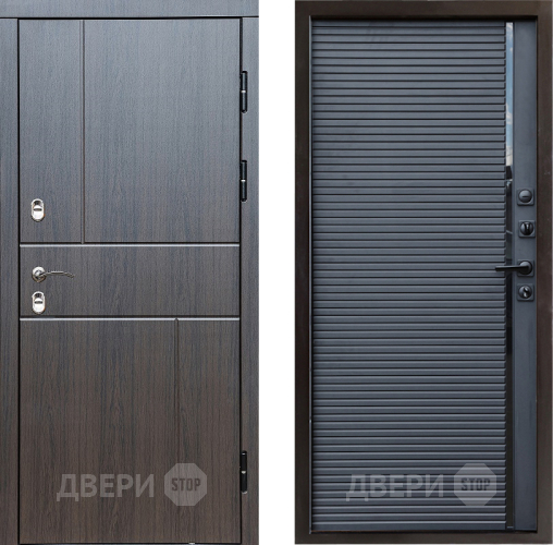 Входная металлическая Дверь Престиж TERMO с терморазрывом Горизонт Венге Porte Черный кварц в Котельниках