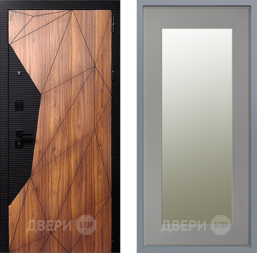 Дверь Заводские двери Морра Зеркало Модерн Грей софт в Котельниках