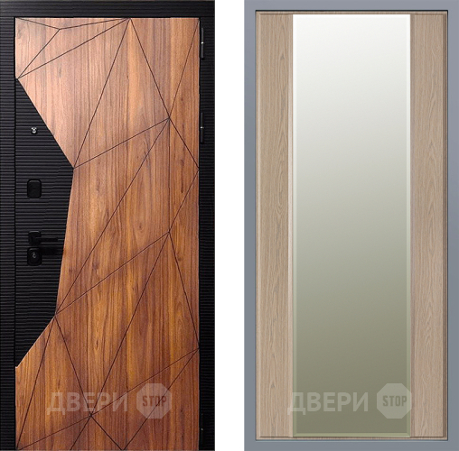 Дверь Заводские двери Морра Зеркало Макси Беленый дуб в Котельниках