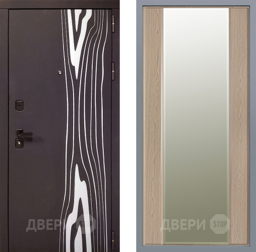 Дверь Заводские двери Леванте Зеркало Макси Беленый дуб в Котельниках