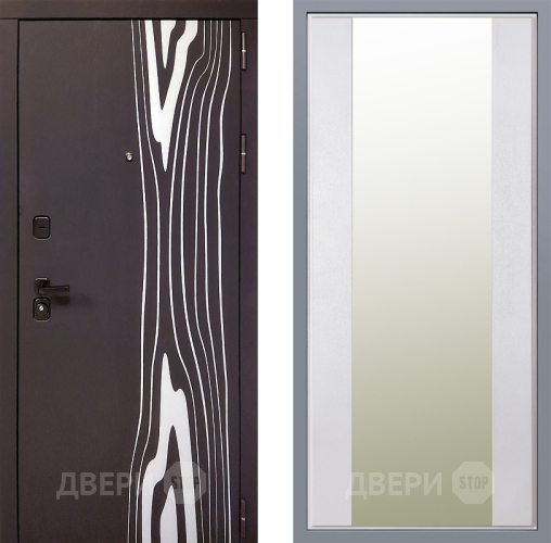 Дверь Заводские двери Леванте Зеркало Макси Белый шелк в Котельниках