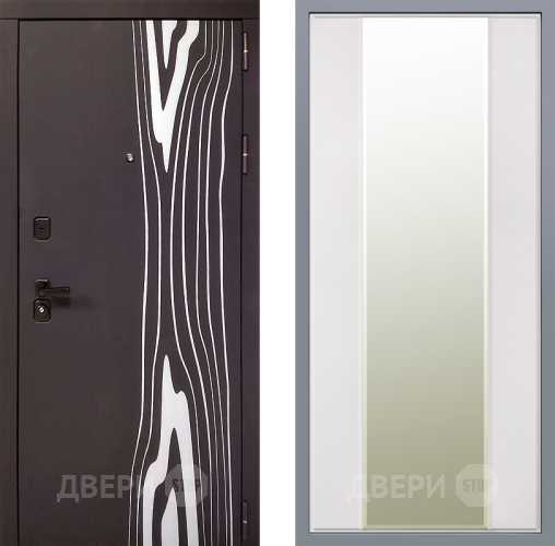 Дверь Заводские двери Леванте Зеркало Макси Белый матовый в Котельниках