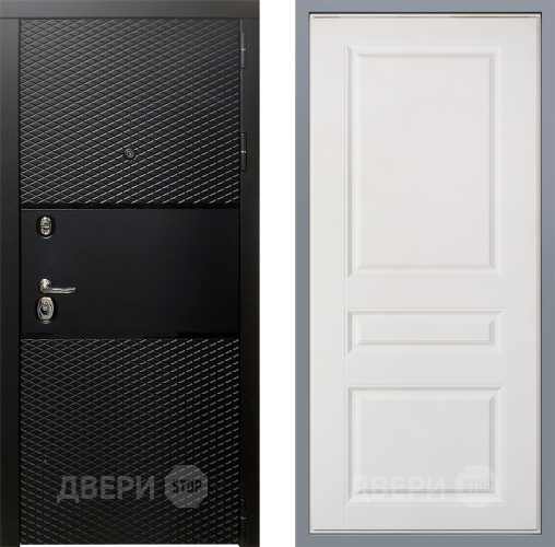 Дверь Заводские двери Тефлон Стокгольм Белый софт в Котельниках