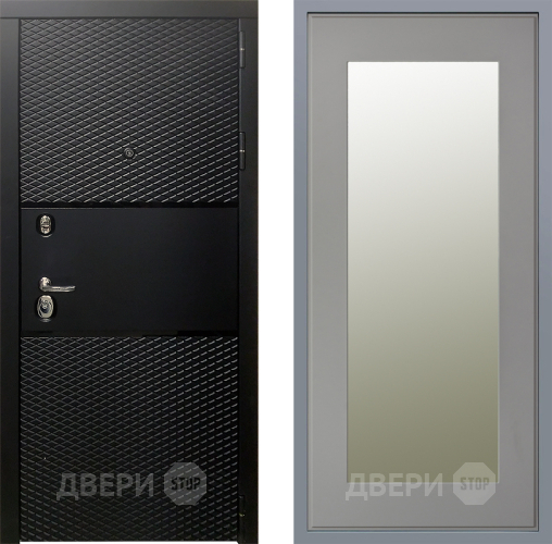 Дверь Заводские двери Тефлон Зеркало Модерн Грей софт в Котельниках