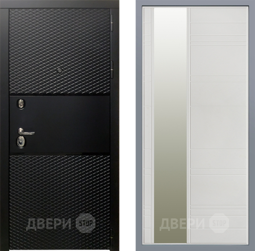 Дверь Заводские двери Тефлон Зеркало Лира Белый софт в Котельниках